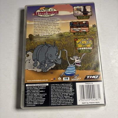 The Wild Thornberrys Movie PC CD-ROM Video Computer Game 2003 THQ