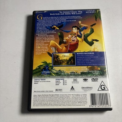 The Road to El Dorado (DVD, 2000) Kenneth Branagh, Kevin Kline, Region 4