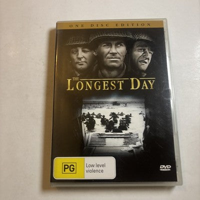 The Longest Day (DVD, 1962) Henry Fonda, John Wayne, Richard Burton Region 4 NEW
