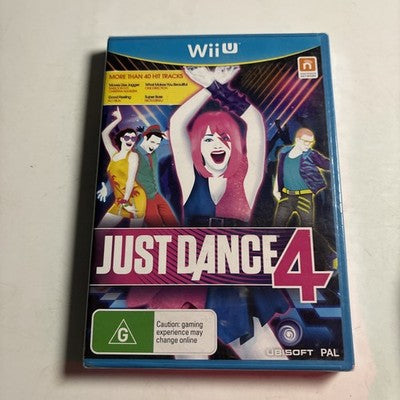 Just Dance 4 Nintendo Wii U PAL with Manual *New Sealed*