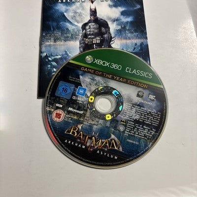 Batman Arkham Asylum : Game Of The Year Edition - Xbox 360 PAL Game With Manual