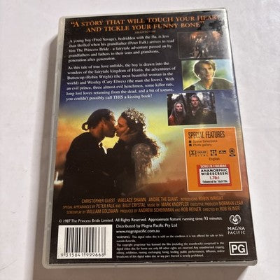 The Princess Bride (DVD, 1987) Cary Elwes, Robin Wright Region 4