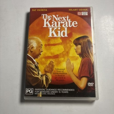 The Next Karate Kid (DVD, 1994) Hilary Swank, Pat Morita Region 4 NEW