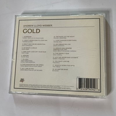Andrew Lloyd Webber – Gold - The Definitive Hit Singles Collection (CD, 2001)