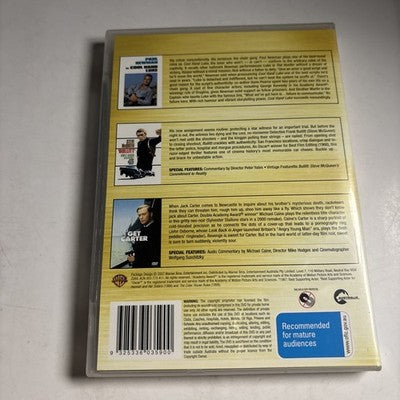 Cool Hand Luke / Bullitt / Get Carter (DVD, 3-Disc) Steve McQueen Region 4