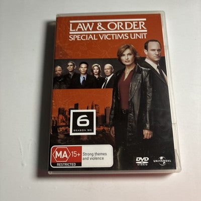 Law and Order - Special Victims Unit : Season 6 (DVD, 2003) Region 4,2