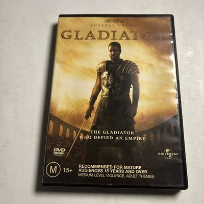 Gladiator (Single Disc Edition, DVD, 2000) Russell Crowe Region 4
