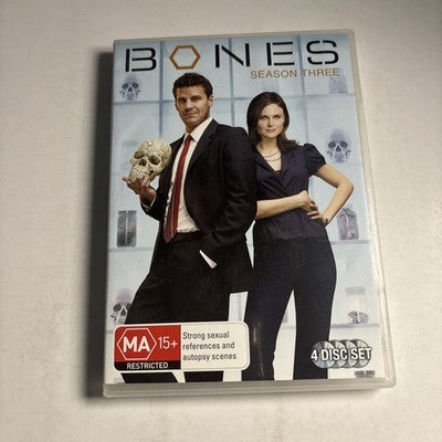 Bones : Season 3 (DVD, 2007) Region 4 NEW