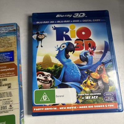 Rio In 3D (Blu-ray 3D + DVD, 2011) 	Anne Hathaway, Jamie Foxx Region B