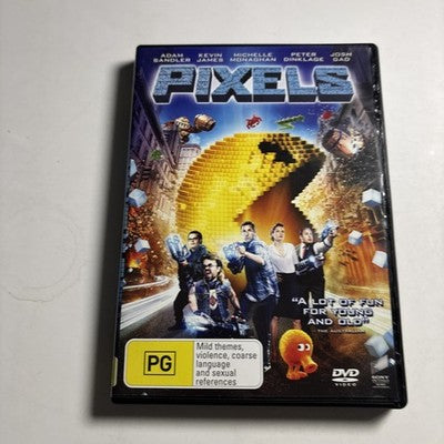 Pixels (DVD, 2015) Adam Sandler Region 4,2