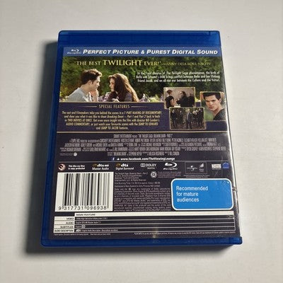 The twilight Breaking dawn Part 2 (Bluray, 2013) Region B