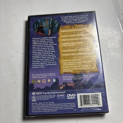 The Animated Stories Of The Bible: Moses (DVD, 2005) All Regions *New Sealed*