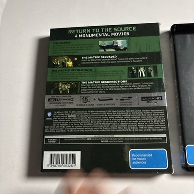 The Matrix: 4-Film Deja Vu Collection (4K Ultra HD Blu-ray, 2022)