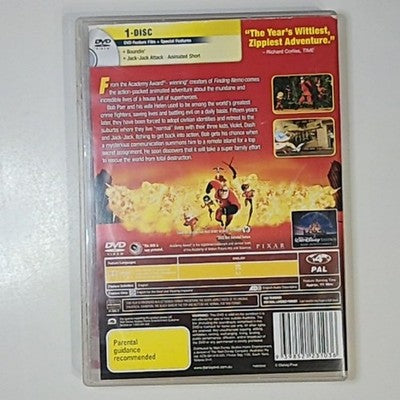 The Incredibles | Pixar Collection (DVD, 2004) Region 4