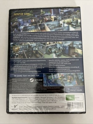 Rescue HQ PC Windows DVD Game NEW Sealed