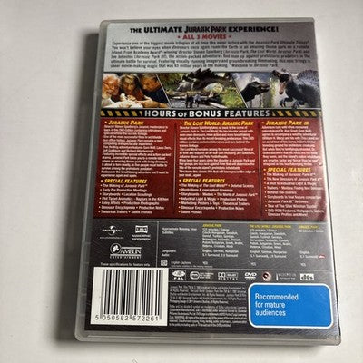 Jurassic Park / Jurassic Park The Lost World / Jurassic Park 3 DVD Region 4,2