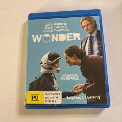Wonder (Blu-ray, 2017) Julia Roberts, Owen Wilson Region B