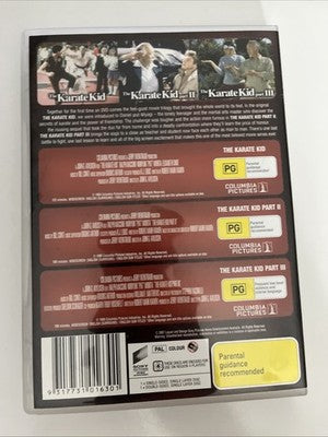 Karate Kid 1, 2 &3 (DVD) Ralph Macchio, Noriyuki 'pat' Morita Region 4