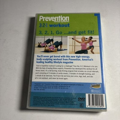 Prevention Fitness Systems - 3-2-1 Workout With Chris Freytag (DVD, 2007) NEW