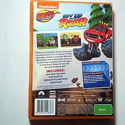 Blaze and the Monster Machines - Rev Up and Roar (DVD, 2014) Region 4