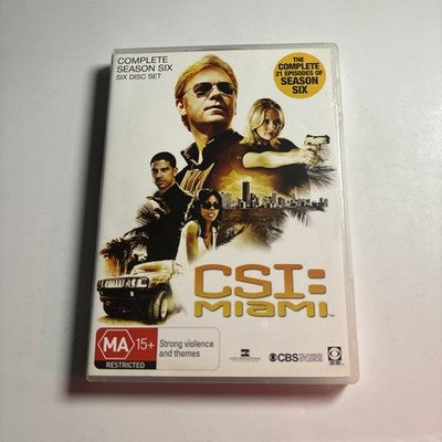 Csi: Miami : Season 6 (DVD, 2009) Region 4