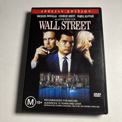 Wall Street - Special Edition (DVD, 1987) Charlie Sheen, Michael Douglas Region4