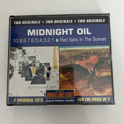 Midnight Oil 10, 9, 8, 7, 6, 5, 4, 3, 2, 1 / Red Sails In The Sunset (CD,1995)
