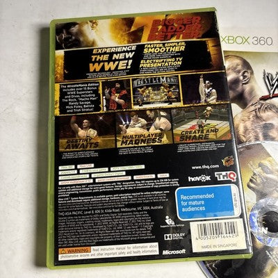 WWE 12 - WrestleMania Edition Xbox 360 Manual PAL