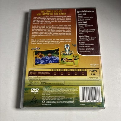 The Lion King 3 Hakuna Matata (DVD, 2004, 2-Disc) Disney Animated Film Region 4
