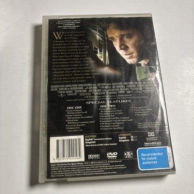 A Beautiful Mind (DVD, 2001) Russell Crowe Region 4,2