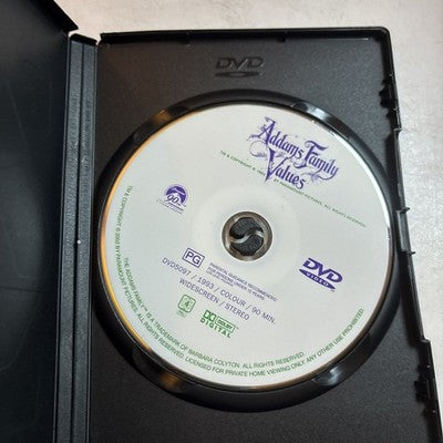 Addams Family Values (DVD, 1993) Joan Cusack, Raul Julia, Region 4