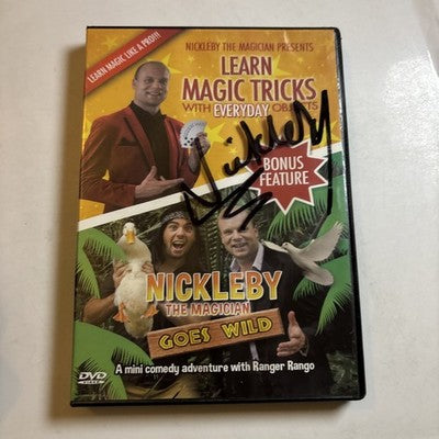 Nickleby The Magician: Learn Magic Tricks / The Magician Goes Wild DVD Signed