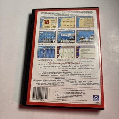 Eureka Fun with Numbers & Puzzles PC CDROM Windows MAC Educational Software NEW