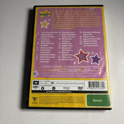 The Wiggles - Party Time! (DVD, 2019) Region 4