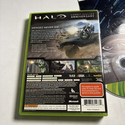 Halo Combat Evolved Anniversary Xbox 360 With Manual PAL