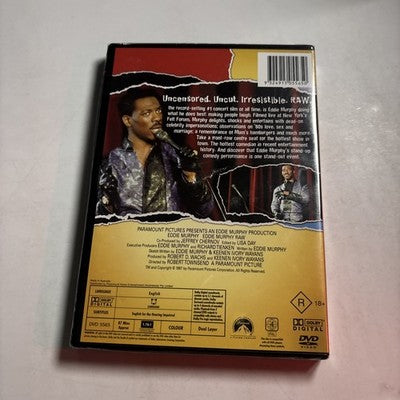 Eddie Murphy Raw (DVD, 1987) Region 4 *New Sealed*