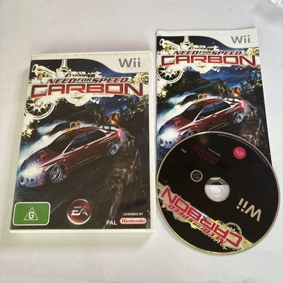 Need for Speed Carbon (Nintendo Wii, 2006) With Manual PAL