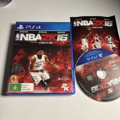 NBA 2k16 Sony PlayStation 4 PS4 Game Complete With Manual