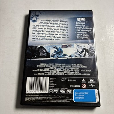 Cliffhanger (DVD, 1993) Sylvester Stallone Region 4,2 NEW