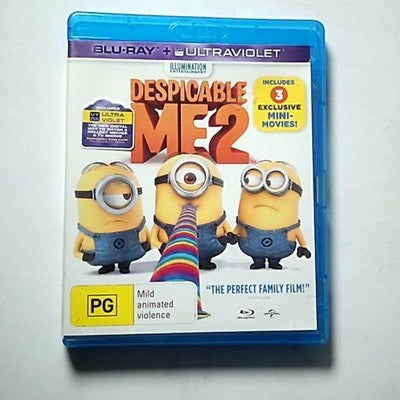 Despicable Me 2 (Blu-ray, 2013) Steve Carell Region B