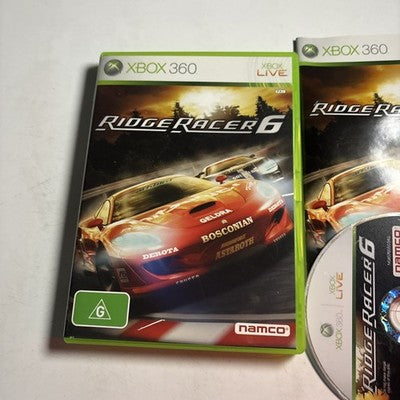 Ridge Racer 6 • Xbox 360 Game + Manual (2005) PAL AUS • Complete