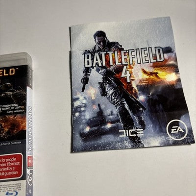 Battlefield 4 Sony PlayStation 3 PS3 Game Complete w/ Manual