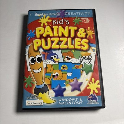 Kid's Paint & Puzzles • PC Mac CD-ROM