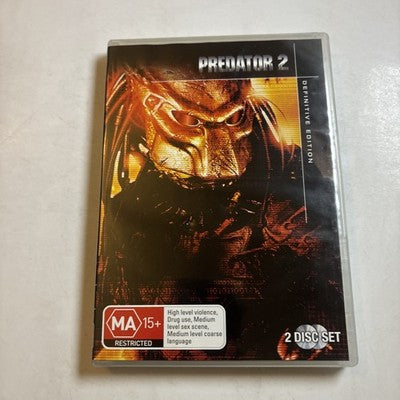 Predator 2 (Special Edition, DVD, 1990) Bill Paxton, Danny Glover Region 4 NEW