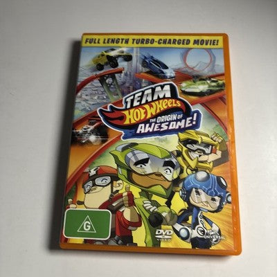 Team Hot Wheels - The Origin of Awesome! (DVD, 2014) Region 4,2