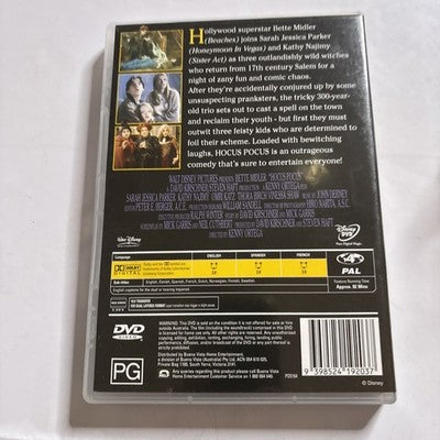 Hocus Pocus (DVD, 1993) Bette Midler, Sarah Jessica Parker Region 4