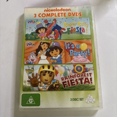 Dora The Explorer: Super Silly Fiesta! It's A Party! Rainforest Fiesta! DVD