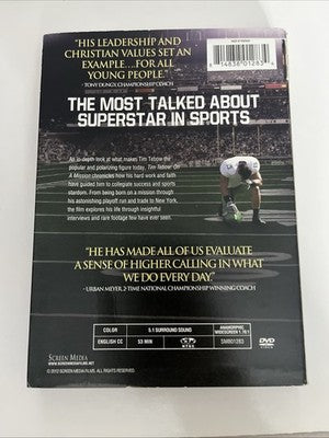Tim Tebow On A Mission (DVD, 2012) All Regions