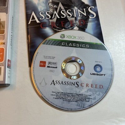 Assassin's Creed Xbox 360 Manual PAL