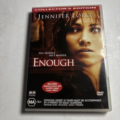 Enough (DVD, 2002) Jennifer Lopez Region 4